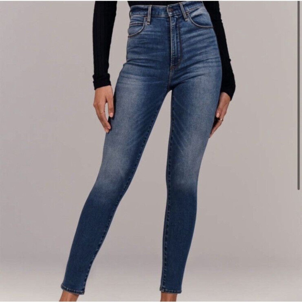 Abercrombie & Fitch Women's Skinny Jeans - Blue